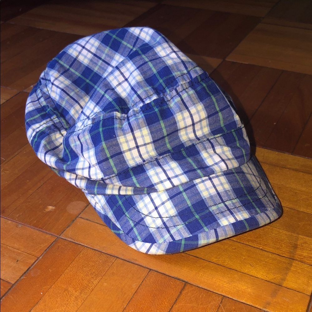 Blue Plaid Kids Hat